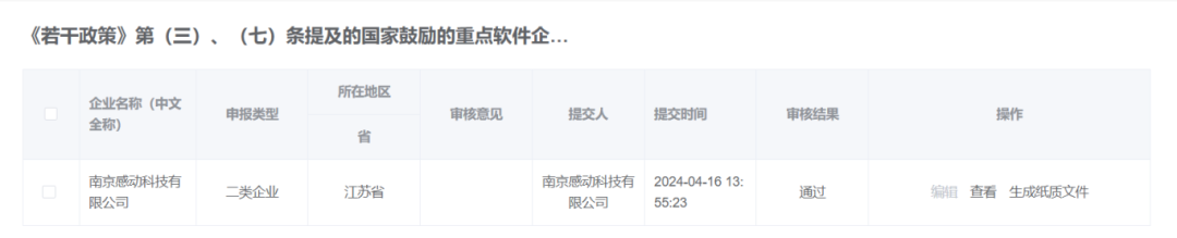 喜報！感動科技榮獲“國家鼓勵的重點軟件企業(yè)”認定